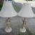 Vintage Antique Pair Mid Century Chalkware 1950s Lamps Signed Granitex 15 thumbnail