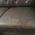 Claudia II slate gray leather sofa 5 thumbnail