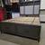 Gray Rustic / Upholstered Queen Size Platform Bed Frame with 2 Drawers 8 thumbnail