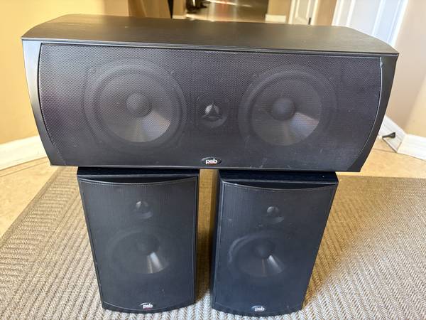 PSB Alpha B1 Bookshelf Speakers + PSB Alpha C1 Center Channel 1