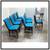 Mid 20th Century Heywood Wakefield Teal Dining Room Chairs, Set Of Eig 4 thumbnail