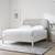 Tall West Elm Queen Bed Frame and Headboard 1 thumbnail