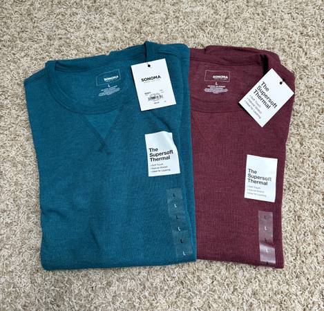 Sonoma soft thermal shirts, set of 2, Large 1