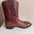 Lucchese Men's Full Quill Ostrich Roper Boots, Color is Peanut Brittle 6 thumbnail