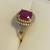 Burmese Ruby and diamond ring 3 thumbnail