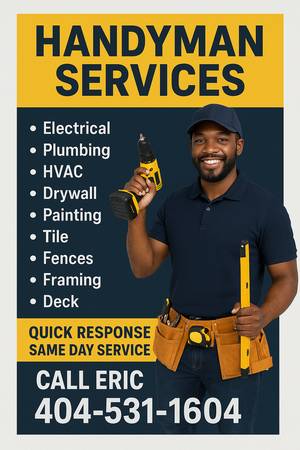 Reliable Handyman –  Quick & Affordable 1