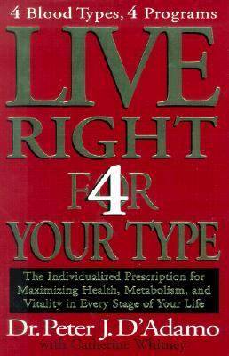 Live Right 4 Your Type - 4 Blood Types, 4 Programs 1