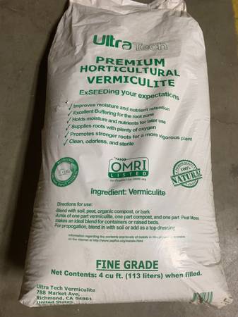 Vermiculite 4 cubic foot bags Fine Horticultural Grade 1