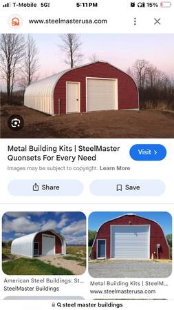 50x30 steel master buildings prefab garage 1