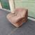 Vintage 1980s Italian Modern Scoop Chair Swivel Postmodern Retro MCM 5 thumbnail