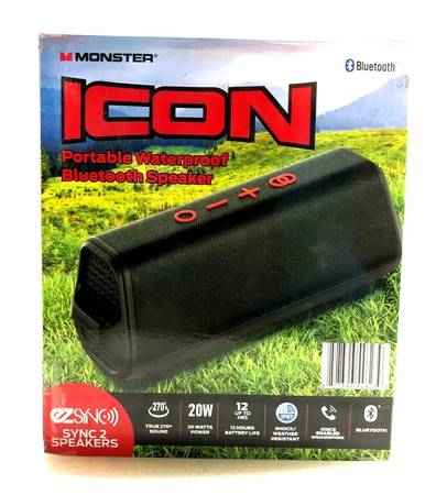 New Monster ICON Portable Waterproof Bluetooth Voice-Enabled Speaker 1