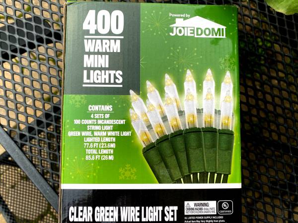 Holiday Clear String Lights Indoor, 77 ft, 400 Mini Warm White 1