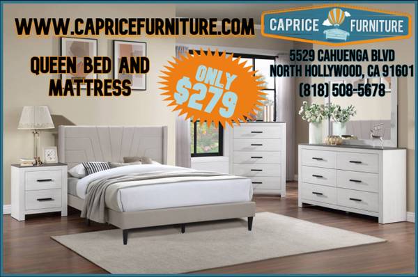 $0 Down!New bed and queen mattress 1