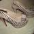 Christian Louboutin Crystal Silver Strass Sparkle shoes Open Peep Toe 1 thumbnail