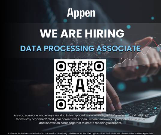 Data Processing Associate 1