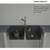 Glacier Bay Stonehaven Double Bowl Black Onyx Granite Composite Sink 7 thumbnail