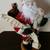 🎅NEW VINTAGE 17" Old fashioned Santa Claus Doll figure bear wood base 1 thumbnail