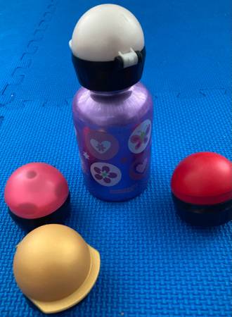 Sigg Water Bottle and Caps 1