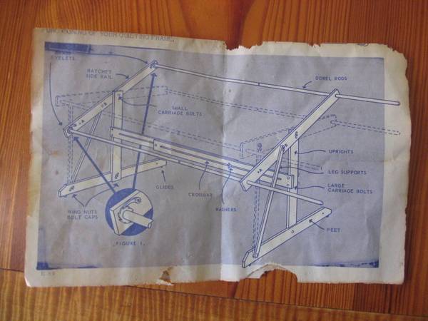 Vintage Sears quilt rack 1