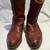 VINTAGE MENS EDDIE BAUER BROWN LEATHER COWBOY BIKER BOOTS - SIZE 13 2 thumbnail