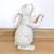 Large White Resin Rabbit Decoration 1 thumbnail