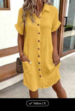 Cotton dress .Small.Like new.9$ 1