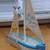 Small Wooden Sailboat Models for Beach Nautical Home Decor 2 thumbnail