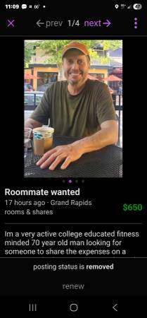 $650 / 2br - 949ft2 - Roommate wanted (Grand rapids alpine nw)63985940660610120