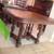 American Oak Turned Leg Table & 4 Barley Twist chairs 1 thumbnail