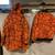 Cabelas 2piece Big Game hunting coat.  Large/Tall Blaze orange/camo pattern 6 thumbnail