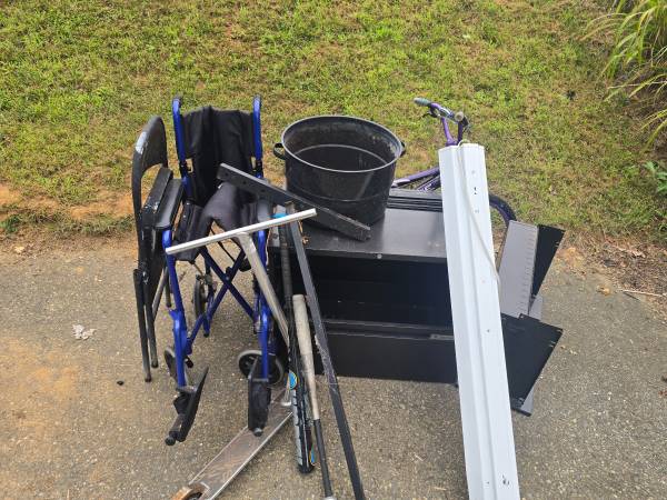 CURB ALERT. wheelchair, bike,filing cabinet  ... 1