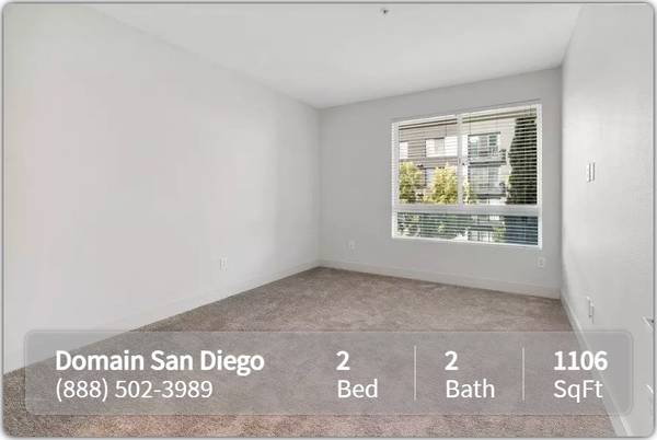 $3,178 / 2br - 1106ft2 - Make yourself at home in comfort and style! 2 Bed / 2 Bath FREE RENT* (San Diego)63865815714689121