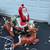 General Foam Plastics Vintage Blow Mold Blowmold Santa Sleigh and Two Reindeer L 1 thumbnail