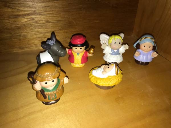 6pc  Fisher Price Little People Christmas Nativity Toys 1