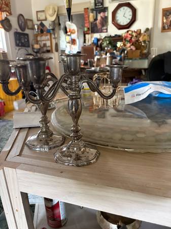 Silver Plated Cander holder 1