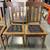 SET OF 4 DINING CHAIRS with LEATHER INSERT SEATS 2 thumbnail