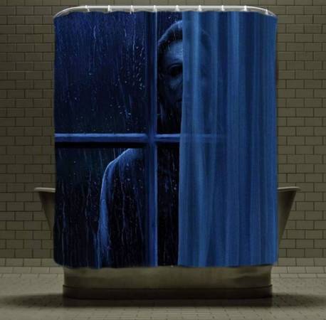 Michael Myers Fabric Shower Curtain 72x72 1