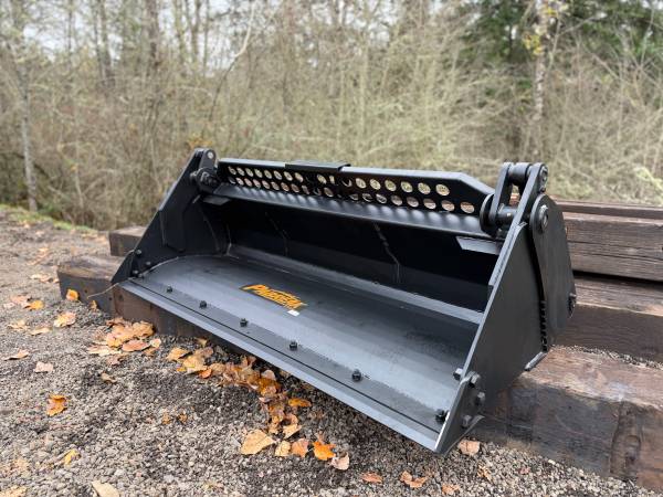 NEW 72" Skid Steer 4 in 1 Bucket / HEAVY DUTY! W/Hydraulic Lines 1