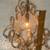 CUTE RUSTIC HANGING CHANDELIER - 15 INCHES TALL AND IT WORKS! 1 thumbnail