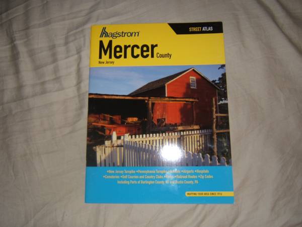 Mercer County NJ Hagstrom  Street Atlas new 1