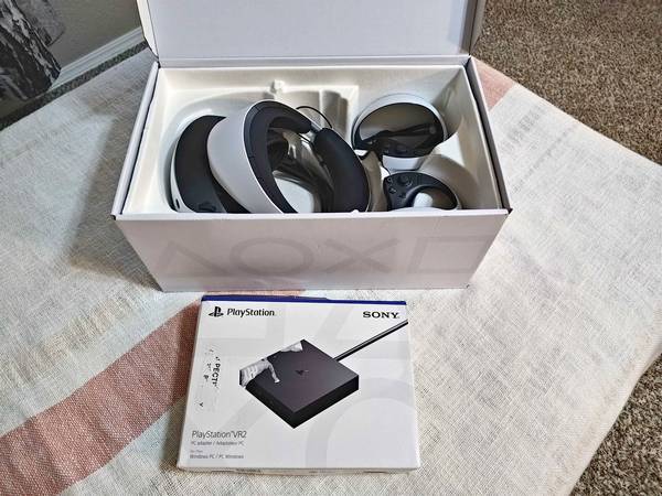 PSVR2 + PC Adapter Open Box Tested Working 1