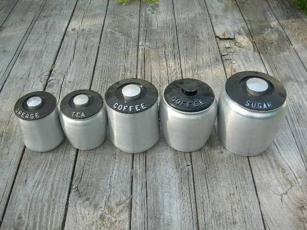 Kromex Kitchen Aluminum Canisters 1