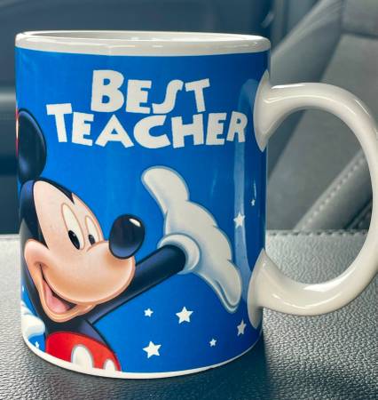 Disney Jerry Leigh Mickey & Friends " Best Teacher" 8 oz. Coffee Mug 1