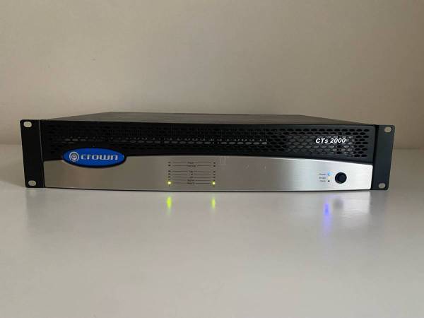 Crown CTS 2000 Pro Power Amp Made in USA - 1000 Watts Per Channel 1