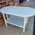 Vintage White Oblong Shape End Table with Bottom Self. 9 thumbnail