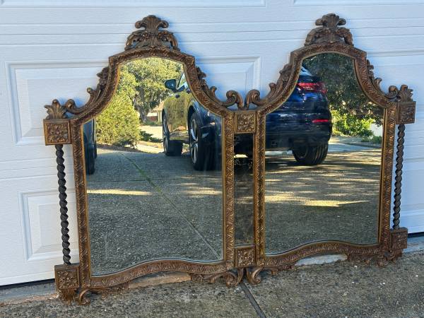 Vintage Double Hanging Mirror 1