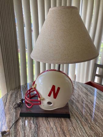 Nebraska Husker College Helmet Lamp - Game size 1