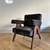 new chandigarh lounge chair, pierre jeanneret, made by klarel in Italy - brown m 1 thumbnail