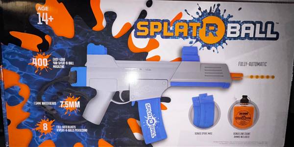 New Sealed “SPLATRBALL Water Bead Blaster SRB400-S Christmas Present! 1