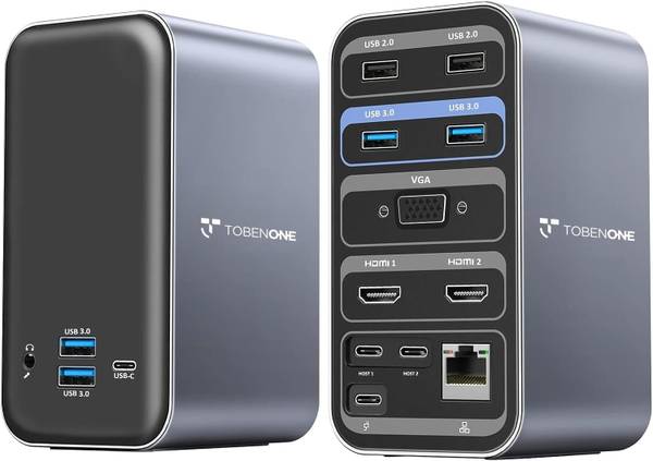 Tobenone MacBook 4K Docking Station - Dual Monitor 1